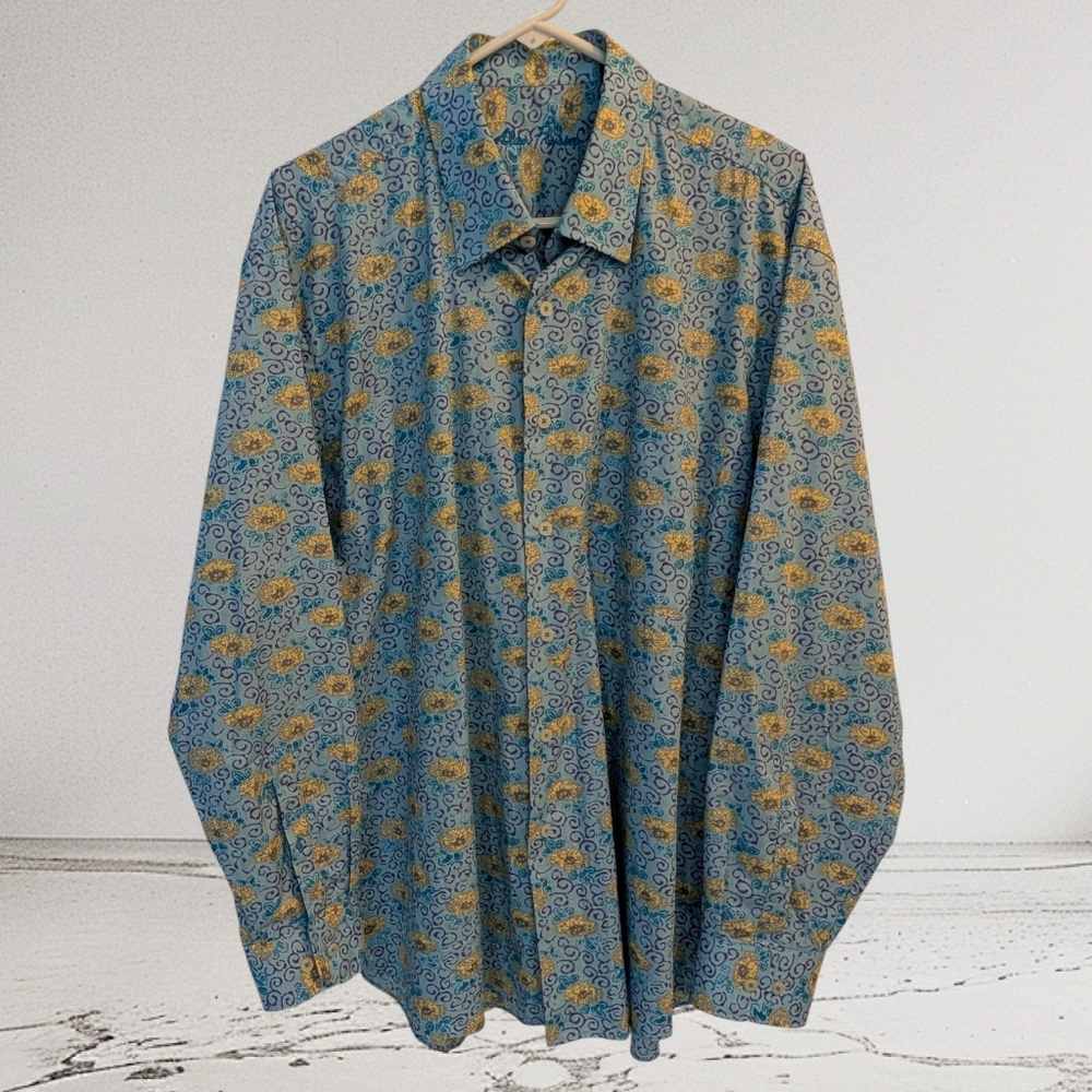 Alan Flusser Long Sleeve Casual Button‎ Down Shirt